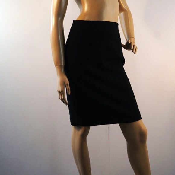 JONES NEW YORK Pencil Skirt Womens Size 6 Black Wool Lined - Picture 3 of 7